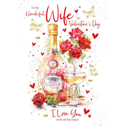 Picture of WONDERFUL WIFE ON VALENTINES CARD